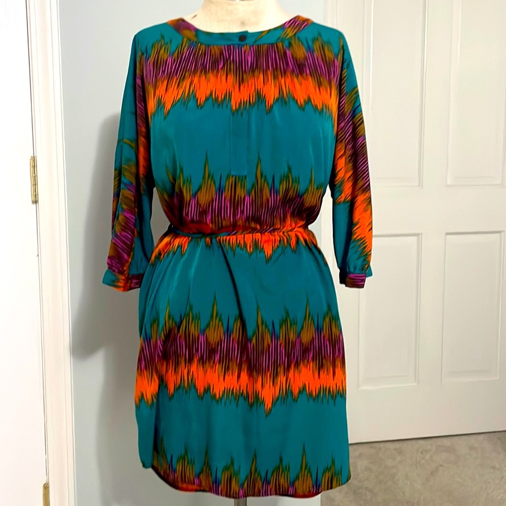 Women’s multi color dress.